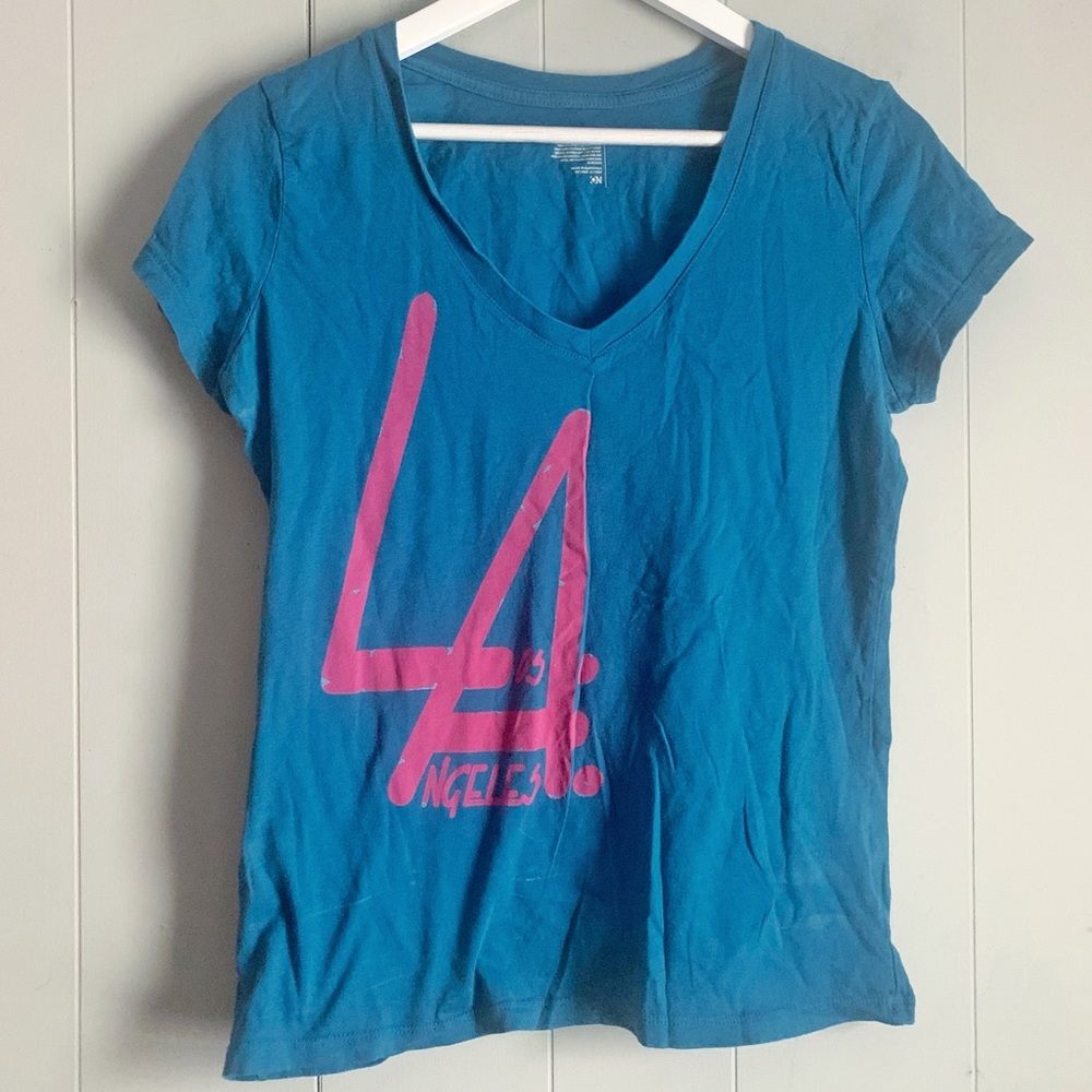 OLD NAVY Los Angelos California Graphic Tee Teal M